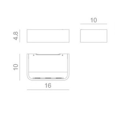 Frame w1 3.000k 1600 lumen 16w cri90 bianco opaco phase Rotaliana Lampade da parete